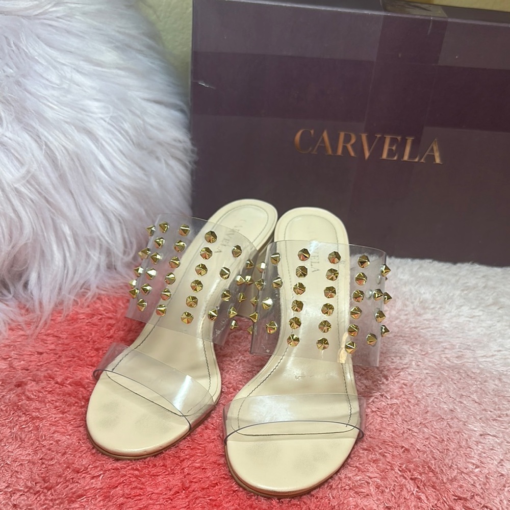 Gold Studded Women's Shoes
